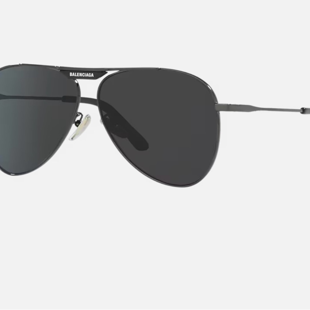 Balenciaga Black Aviator Sunglasses